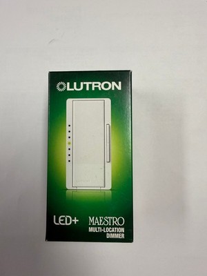 Lutron MACL-153MR-WH LED Maestro LED+ Single Pole 3 Way Dimmer White Lot of 10