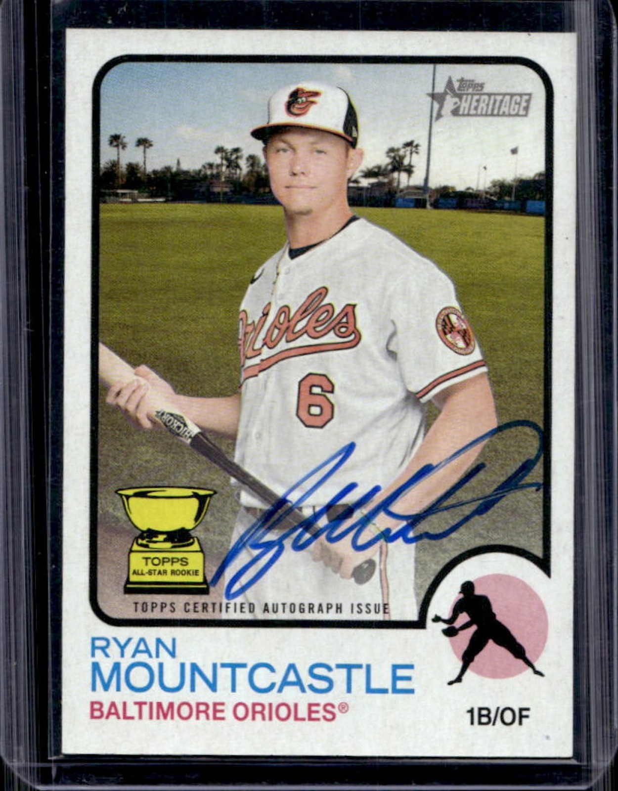 2022 Topps Heritage Ryan Mountcastle Real One Auto #ROA-RME Orioles