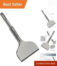 SDS Plus Tile Removal Chisel - 3 Inch Wide, 6.5 Inch Long Alloy Steel Tool