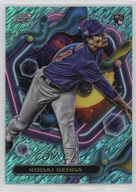 2023 Topps Cosmic Chrome Aqua Equinox Refractor /199 Kodai Senga Rookie RC 16zq