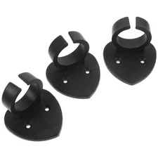 3pcs Adhesive Microphone Clips Plastic Microphone Holders for Stage Show