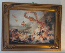 Framed Canvas Print The Triumph of Venus by Francois Boucher Antique 20x16