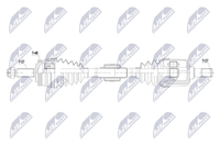 NTY Antriebswelle NPW-HY-649 FüR Hyundai