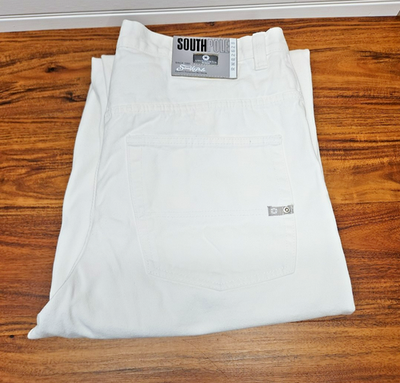 Vintage Y2K Southpole Mens 38 X 30 White Tab Baggy Jeans Hip Hop