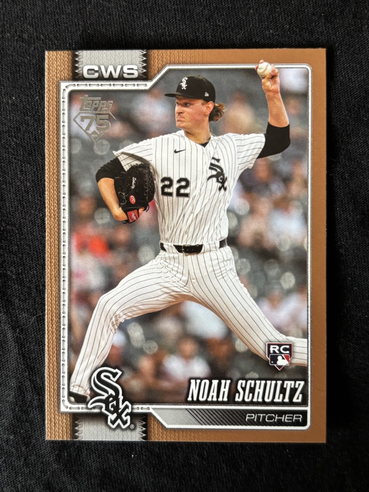 2026 Topps Update Noah Schultz #US105 RC /2026 Gold Parallel White Sox