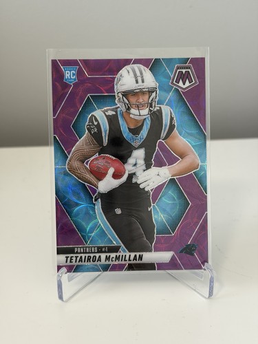 2025 Panini Mosaic Tetairoa McMillan #309 Rookies Purple Scope Prizm RC Panthers