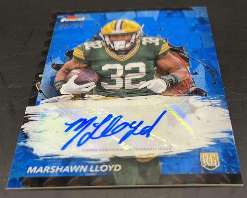 MarShawn Lloyd Topps Finest Rookie Finest Autographs #RFAML Refractor