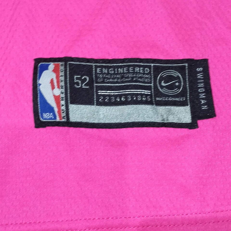 Nike Miami Heat Dwayne Wade Swingman Jersey Pink Size 52 - Image 3 of 4