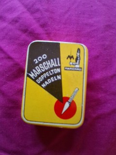 Gramaphone needles tin Marschall Doppelton (German with needles)