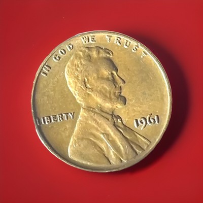 1961 Lincoln Penny No Mint Mark, L On Rim, Letter Error G, Close AM, 7 Steps (&)