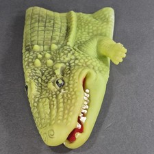 Vintage Crocodile Alligator Toy Soft Rubber Hand Puppet