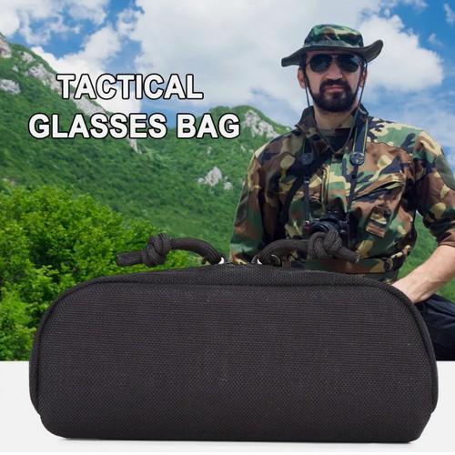 Tactical Molle Glasses Pouch Shockproof Eyeglass Case Sunglass Boxs with Clip - 第 2/22 張圖片