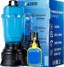 SCHMUTZWASSERPUMPE F&Auml;KALIENPUMPE 3200W MIT SCHNEIDWERK & SCHWIMMER