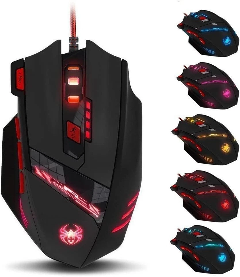 Gaming Mouse,9200DPI USB Wired Ergonomic Optical Gaming Mice,8 Buttons,7 Kind... - Image 2 of 4