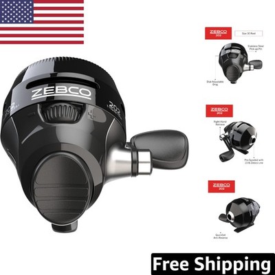 202 Spincast Fishing Reel - Effortless Right-Hand Retrieve & All-Metal Durabi...
