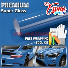 Essmo Pet Super Gloss Marina Blue Car Vehicle Vinyl Wrap Decal Glossy Like Paint Essmo Pet Super Gloss Marina Blue Car Vehicle Vinyl Wrap Decal Glossy Like Paint