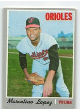 1970 Topps #344 Marcelino Lopez - Baltimore Orioles NR-MINT