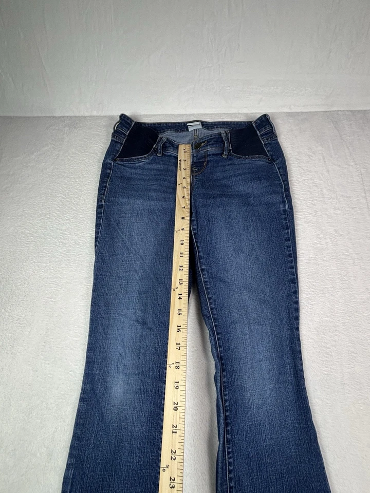 Old Navy Maternity Jeans Women's 6 Blue Stretch Rockstar Super Skinny Side Panel - Image 3 of 4