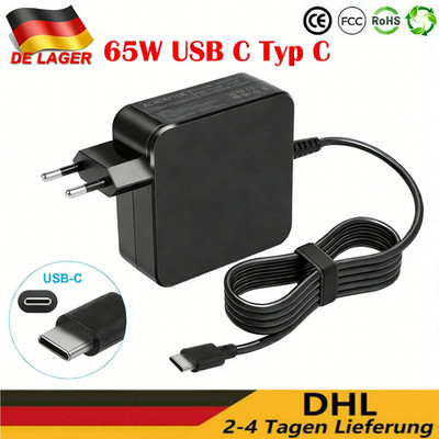 65W USB C Type C Netzteil Ladegerät für Dell Lenovo ASUS Acer Notebook Universal