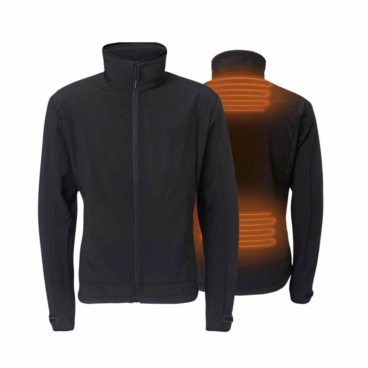 30seven Men's Heated Softshell Regular Fit Jacket with Extra Warm Fleece Lining