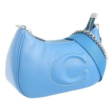 Borsa a tracolla COACH da donna marca outlet in pelle blu firmata TERI trapun...