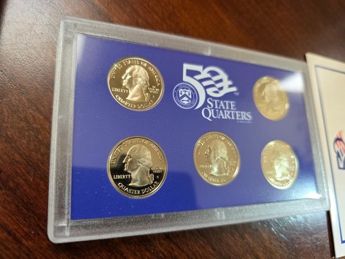 2006 S Proof Set Quarters NV NE CO ND SD w/ COA | U.S. Mint 50 State Quarters Pr - Picture 8 of 18