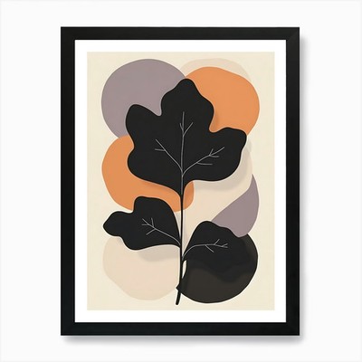 Abstract Nature Scene in Muted Eart Framed Wall Art Poster Canvas Print Picture