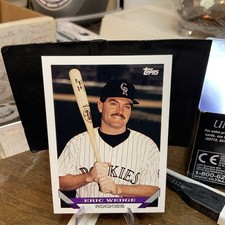 Eric Wedge 1993 Topps #486 RC Rookie Colorado Rockies Baseball Card