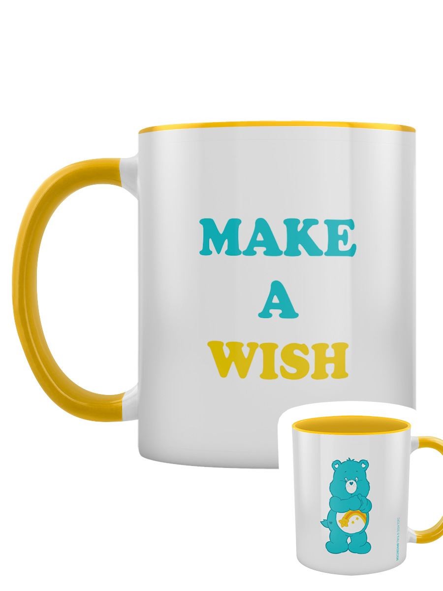 Care Bears (Wish Bear) Yellow Coloured Inner Mug