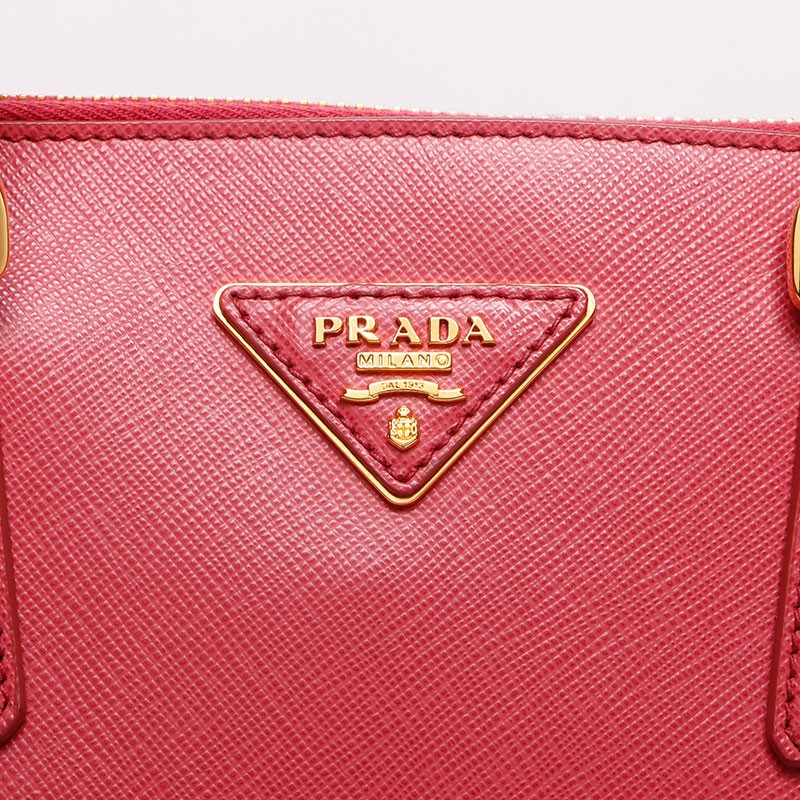 Authentic PRADA Saffiano Triangle 2way Handbag pi… - image 8