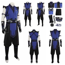Sub-Zero Cosplay MK Costume Halloween roleplay Sub-Zero Battle Warrior Fullset