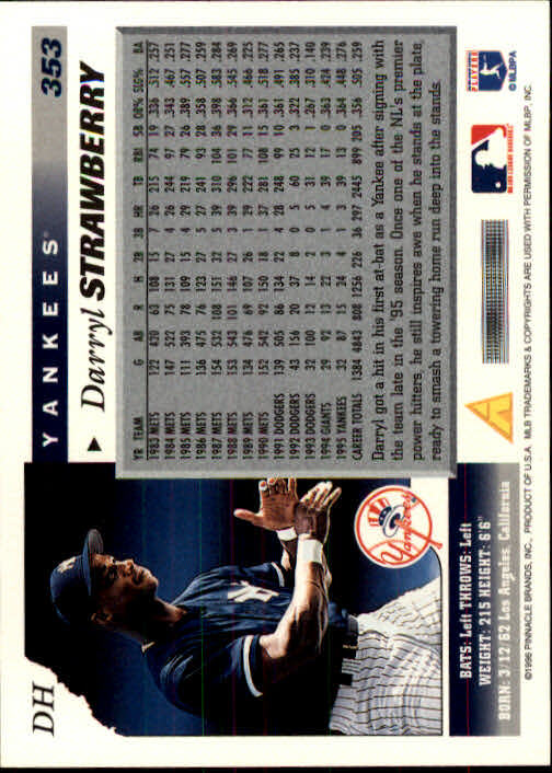1996 Score #353 Darryl Strawberry - NM-MT | eBay