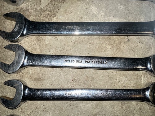 Snap-On Tools USA 7pc SAE 6pt Open-End Flare Nut Line Combination Wrench Set RXS - Picture 16 of 21