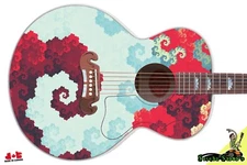 Guitar Skin R Jumbo Acoustic Guitar Skin Barnacle Bills Underwater Tetris 128