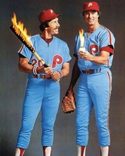MIKE SCHMIDT STEVE CARLTON 8X10 PHOTO PHILADELPHIA PHILLIES BASEBALL PICTURE MLB