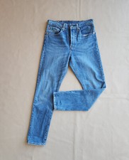 Levi's Premium Big E 501 S Skinny Button-Fly Jeans Stretch Blue Women's 27x28