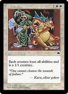 mtg tempest cards Magic The Gathering Tempest Single Card Rare Humility