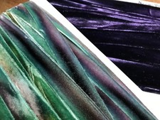 velvet hand dyed ribbon trim 7/8" Rayon 1yd on the bias edging made in USA