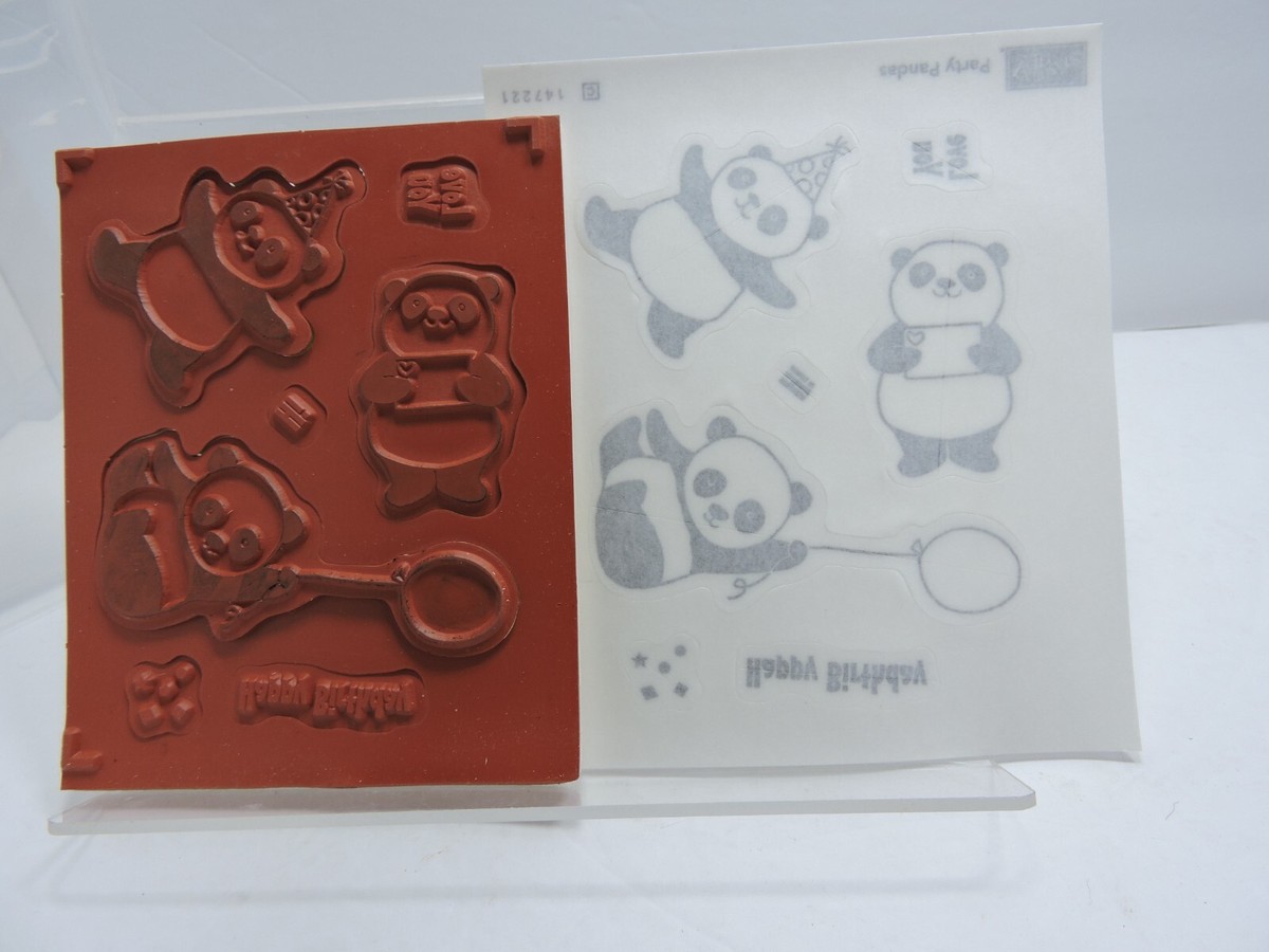Stampin up party pandas in hard case | eBay