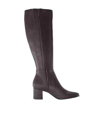Calvin Klein Womens Freeda Knee High Boots Color Coffee Bean Size 6