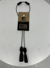 NEW Costa Del Mar CA 10 C-Line Adjustable Eyewear Leash, Retainer, Black US MADE