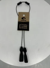 NEW Costa Del Mar CA 10 C-Line Adjustable Eyewear Leash, Retainer, Black US MADE