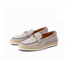 Tod's Women's Flat Bottomed Round Toe Loafers Shoes Luxury old money