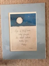 FLAVIA INSPIRATIONAL ART PRINT 8x10 LIFE BRIEF & FRAGILE DO WHAT MAKES YOU HAPPY