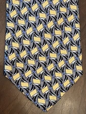 Robert Talbott Studio Hand Made 100% Imported Silk Men’s Neck Tie Made In Usa