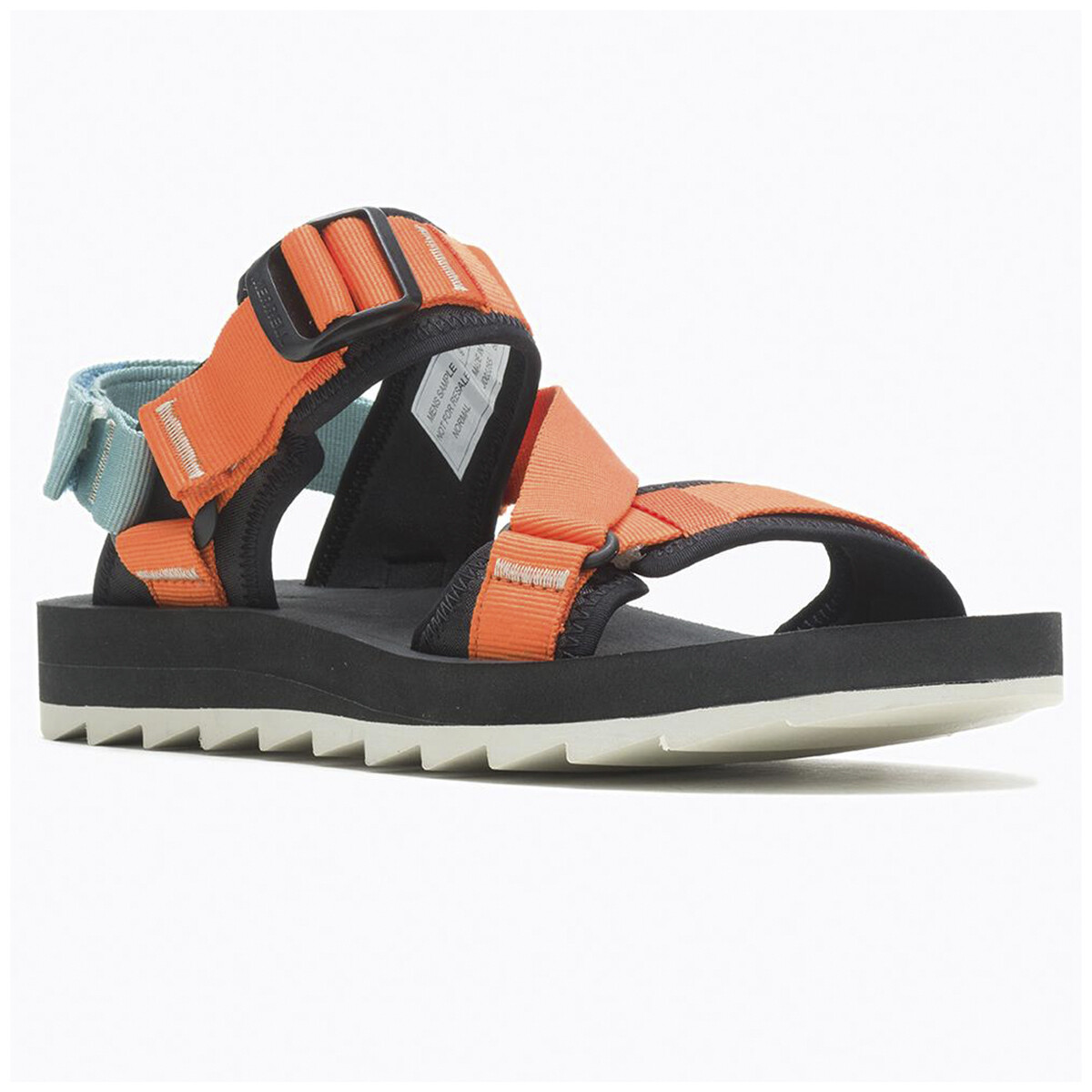 MERRELL MSRP $84 99 NUOVI CON ETICHETTE MERREL SANDALI UOMO NERI ESUBERANZA ARANCIONE CINTURINO ALPINO 12 13