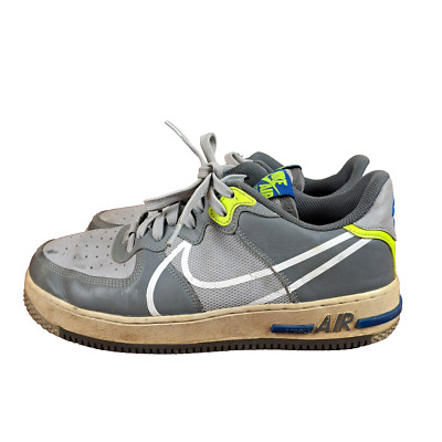 Nike Air Force 1 React Shoes Mens Size 9 Wolf Grey Trainers Sneakers CD4366-002