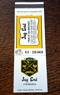 Vintage Matchbook: Jug End Resort, Great Barrington, MA