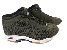 And1 Tai Chi LX Shoes Men's Size US 7.5 Olive Suede Basketball Sneakers 