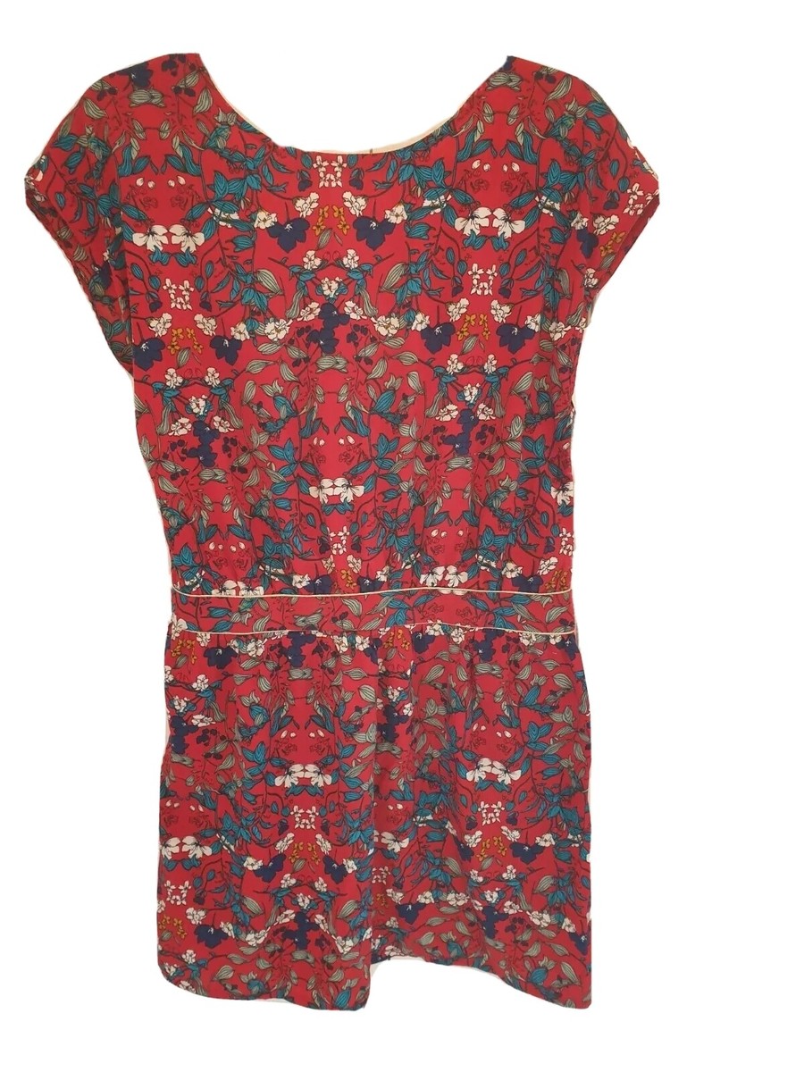 BNWT Cute Sweewe Paris Floral Boho Retro Casual Dress Size L, Twisted Open  Back | eBay UK